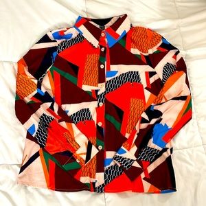 Abstract Long Sleeve Shirt